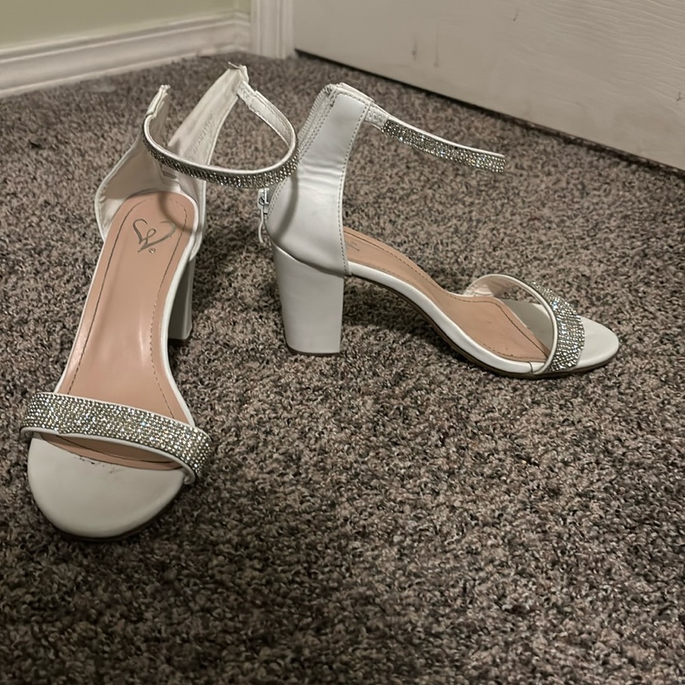 Windsor pop of sparkle rhinestone heels